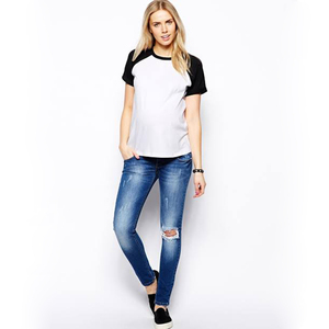 Jersey de Béisbol Raglán de Manga Larga con Cuello Redondo de Algodón, Transpirable, Talla Grande para Mujer - Product Image 3