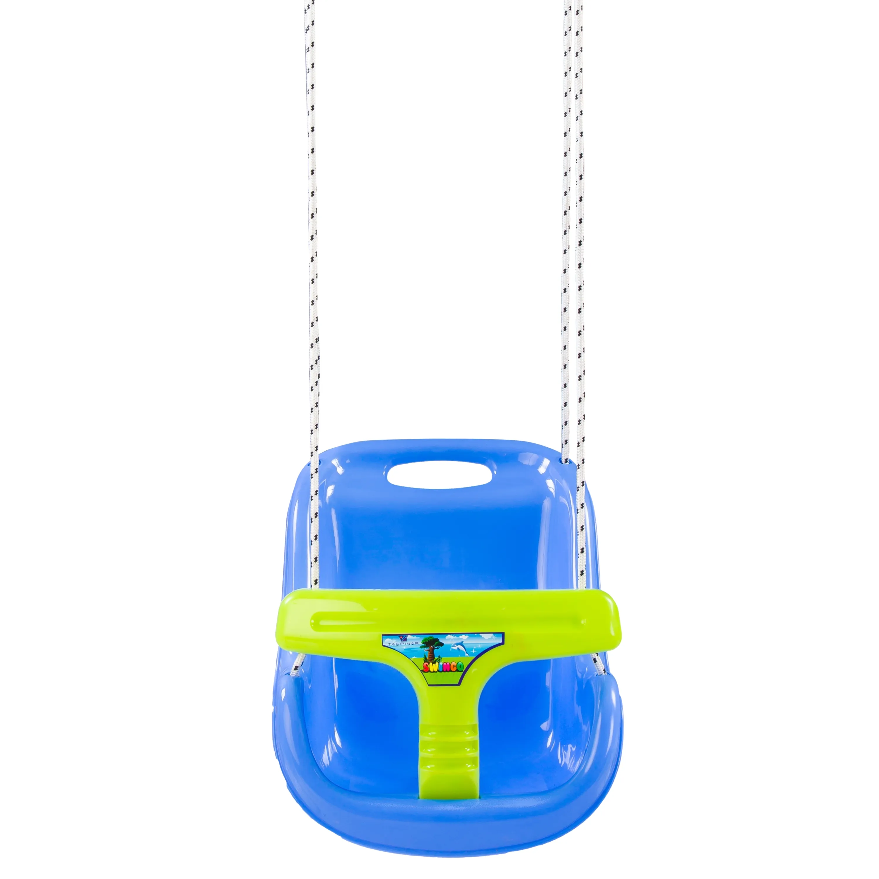 Plastic Baby Swing Lange Touwschommel Met Stalen Klem Veiligheidsgordel Groothandel Eenvoudig Leuk Speelgoed Buiten Plastic Baby Kids Speelgoed