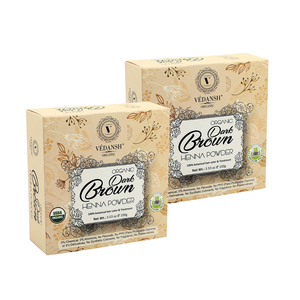 ผงย้อมผมเฮนน่าสีน้ำตาลธรรมชาติ | สมุนไพรผสมกับเฮนน่า, Amla, คราม | สีผมเฮนน่าเป็นกลุ่มสำหรับการปกปิดสีเทา - Product Image 1