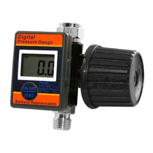 1/4 "Digitaler Druckregler Uhr Luft einstell ventil Heck manometer Für Farb spritzpistole Air Tools LEMATEC