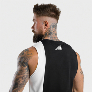 Summer Open Side Sleeveless Top Active Muscle Sports <b>Vest</b> Undershirts Mens Casual Loose Fitness Workout Tank Tops for Men - Product Image 4
