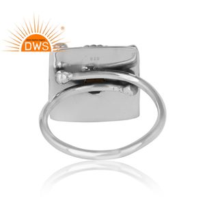 Anillo de Gema Natural turquesa, joyería de diseño Vintage, proveedor de anillo oxidado de Plata de Ley 925 - Product Image 4