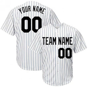 T-shirt de Baseball pour homme, maillot à rayures, personnalisé, Sublimation, vente en gros - Product Image 2