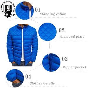 Veste d'hiver à bulle écologique en spandex/polyester imperméable pour hommes - Product Image 4