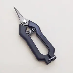 Супер качество углеродистая сталь-пластиковая ручка виноградные ножницы Лучшая цена черный цвет из Турции