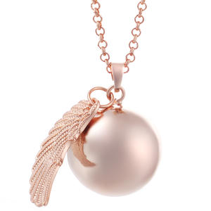 OEM/ODM Design personnalisé 925 Sterling Silver Wings Coeur Mexicain Bolas <span class=keywords><strong>Grossesse</strong></span> Ange Boules Pendentifs - Product Image 6