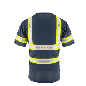 Servicio de fábrica OEM Hi Vis Camiseta de hombre Tejido reflectante tejido con bolsillo - Product Image 6