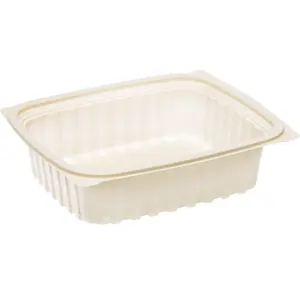 690 ml Biodegradable PP Plastic Rectangle Food Containers For Catering Food preparation and Takeaway 400PCS/CTN