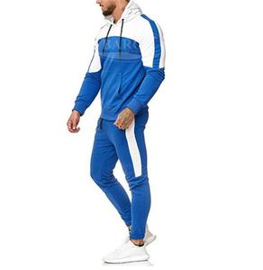 Survêtement d'automne personnalisé de grande taille à capuche pour hommes avec tissu en molleton de coton fermeture à glissière complète et doublure latérale - Product Image 2