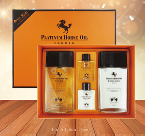 Christian Dean เครื่องสำอางเกาหลี Kbeauty,น้ำมันม้าแพลตตินั่มสำหรับผู้ชายผลิตภัณฑ์ดูแลผิว2เซ็ตช่วยต่อต้านริ้วรอยให้ความชุ่มชื้น - Product Image 2