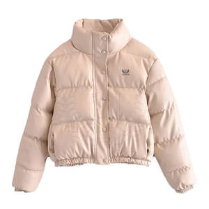 Chaqueta Acolchada Gruesa de Invierno para Mujer, con Capucha, Cierre Completo, Transpirable, Tejido Acabado - Product Image 1