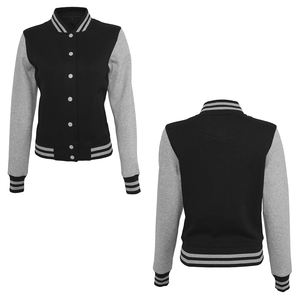 Nouvelle veste universitaire d'hiver personnalisée pour femmes, respirante, recadrée, décoration à boutons de style baseball pour l'automne, activités de plein air - Product Image 6