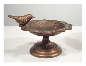 Aluminium Cast Garden Metal Bird Feeding <b>Bowls</b> & <b>Birdbath</b> <b>Bowl</b> - Product Image 6
