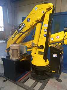 เครนไฮดรอลิกสำหรับเรือเรือเดินทะเลเครนดาดฟ้าเรือเครนพร้อมมอเตอร์เครื่องยนต์และปั๊ม - Product Image 5