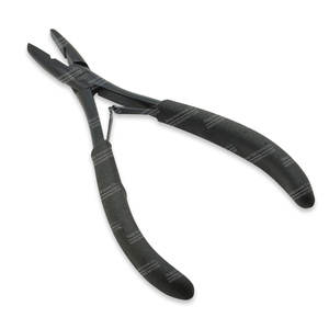Deluxe Stainless Steel <b>Hair</b> Extension Pliers with Comfortable Black <b>Grip</b> Handle Premium <b>Hair</b> Extension Tools - Product Image 1