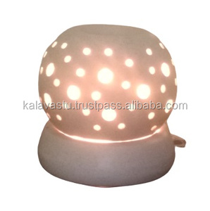 Lampe à thé décorative en céramique électrique brûleur à huile d'encens brûleur en céramique fait à la main pour la décoration de la maison - Product Image 6