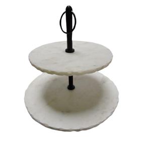 Soporte de pastel de dos niveles para boda, aniversario, fiesta, mesa, herramienta de pastel, oferta, respetuoso con el medio ambiente, el mejor precio - Product Image 5