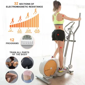 Snode E25 Indoor Cycling Bike Fitness Equipment Elliptical Cross Trainers For Home Gym Electric Metal Unisex Universal 240 6kg