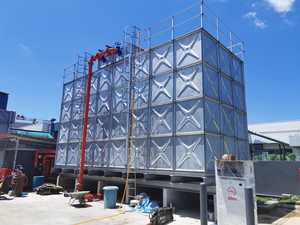 Décontractée HDG — réservoir d'eau de grande capacité, stockage d'eau chaude, en acier galvanisé, système de traitement d'eau Pure, charge hydraulique maximale - Product Image 2