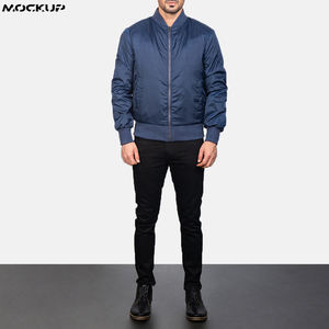 Chaqueta Bomber de Satén para Hombre, Invierno, Logotipo Personalizado Bordado, OEM, Ligera, Puños Acanalados, Estilo Béisbol, Venta al Por Mayor - Product Image 3