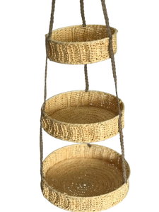 Mejor venta de mimbre Natural hecho a mano, cesta de almacenamiento de algas marinas maceta jardinera colgante cesta colgante - Product Image 3