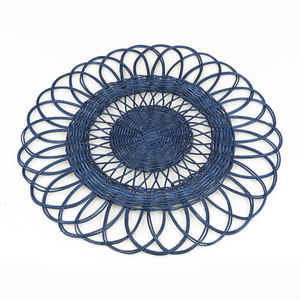 Placemat mural vintage en rotin tressé teint pour décoration murale et utilisation sur table, hôtels et restaurants, décoration quotidienne, vente en gros - Product Image 3