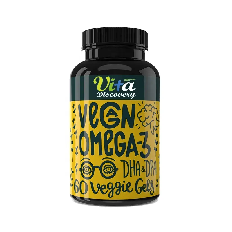 Supplemento Vegan Omega 3 EPA avano con olio di alghe per la salute del cervello Omega 3 capsule