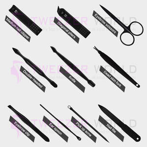 Juego de Cortaúñas de Acero Inoxidable de Alta Calidad, Kit de Pedicura, Lima de Uñas, Tijeras Afiladas y Herramientas de Manicura - Product Image 3