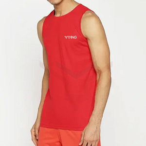 Customizable Summer Casual Gym <b>Singlets</b> Quick Dry Breathable Sleeveless Workout Tank Printed Cotton Muscle Sports for Fitness - Product Image 2