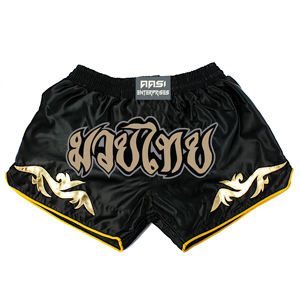 Pantalones Cortos de Muay Thai para Entrenamiento de MMA, Combate en Jaula, Grappling, Artes Marciales, Kickboxing, Satén - Product Image 3