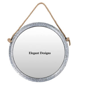 Mejor diseñador indio elegante hecho a mano espejo de pared de Metal barato decorativo producto al por mayor - Product Image 2