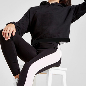 เสื้อฮู้ดแบบสวมหัวสำหรับผู้หญิง,เสื้อมีฮู้ดแขนระบายและดีไซน์แบบตัด - Product Image 3