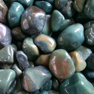 Green Moss Agate <b>Polished</b> <b>Pebbles</b> Natural Color Shine Best Decorative Cobbles & <b>Pebbles</b> - Product Image 2