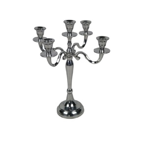 Candelabros de Metal de alta calidad hechos a mano decorativos al por mayor portavelas Venta caliente de lujo nuevo soporte de vela de lujo - Product Image 3