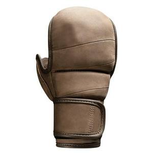 Fournisseur professionnel de gants de combat MMA en cuir marron vintage de conception personnalisée en gros - Product Image 3