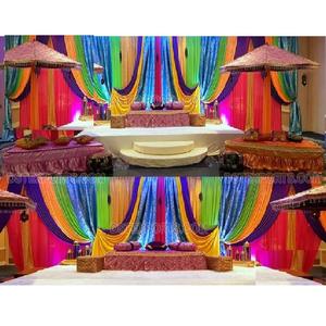 Exclusive Mehndi Stage Backdrops Drapes Wedding Events Sangeet Night Backdrop Decor Buy Wedding Mehandi Decor Backdrops Drapes - Product Image 1