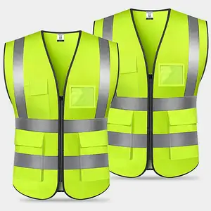 Hoge Kwaliteit Vest Gedrukt Veiligheid Jas Reflecterende Kleding Werkkleding Road Veiligheid T-shirt Mannen Fabrikant In India