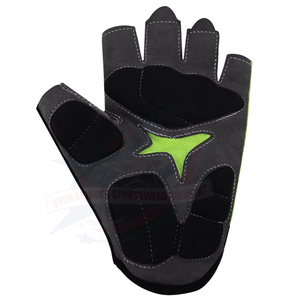 Gants de cyclisme demi-doigts personnalisés de haute qualité pour hommes avec paume rembourrée en gel pour le vélo - Product Image 3