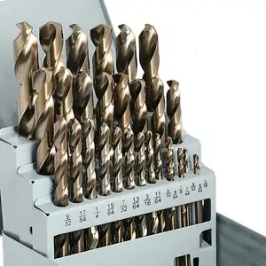 China manufacturer High Quality M35 5% Cobalt Steel Twist Drill Bits Sets For Metal Drilling