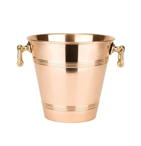 Cubo de hielo de vino de metal de calidad superior, mesa martillada pulida de cobre para fiestas, disponible a precio mayorista - Product Image 3