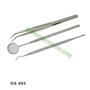 Kit de examen dental GS 493 con herramientas de joyería de acero para uso en joyería - Product Image 1