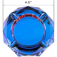 Cendrier en verre pour Cigarettes, lustre en cristal coloré, anti-fumée
