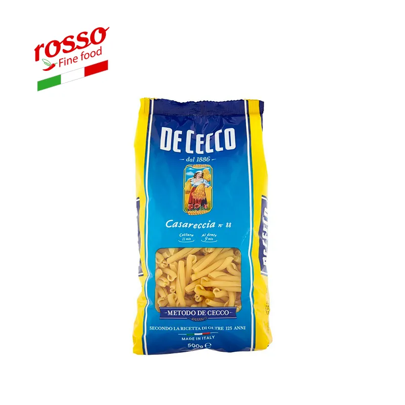 Cecco-harina De trigo De larga duración, aceite De Pasta caseccia N 88/500G, harina De trigo, agua y sal, sin refinar, Sedanini Tubular, 0,5Kg, hecho en Italia