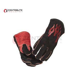 Guantes de soldadura TIG personalizables, protección de cuero para manos y brazos disponibles en varios tamaños con logotipo personalizado - Product Image 1