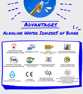Système de filtration d'eau minérale alcaline haute performance «Taiwan Buder» pour la cuisine domestique - Product Image 6
