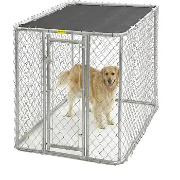 Unipaws evcil hayvan sandığı ile Pet yatak, ahşap tel köpek kulübesi beyaz, 32 "L X 23" W X 26 "H