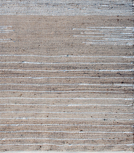 Tapis en jute argenté élégant et sophistiqué fait à la main avec des tapis et des ensembles luxueux à motif abstrait - Product Image 2