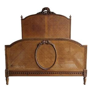 Cama de estilo francés de madera maciza para dormitorio, mueble de dormitorio tallado a mano, de la mejor calidad - Product Image 6