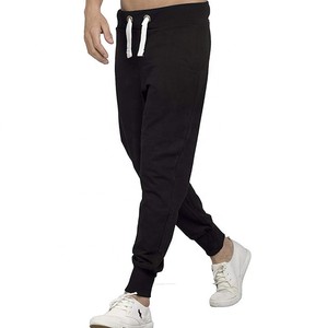 กางเกงแฟชั่นสำหรับผู้ชาย,กางเกงวิ่งบนลู่ขนแกะสีขาวดำพร้อมโลโก้ของคุณเอง - Product Image 1