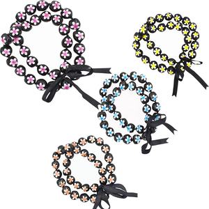 Collar Hawaiano kukui-nut hecho a mano para mujer, collar con logotipo <span class=keywords><strong>de</strong></span> flor <span class=keywords><strong>de</strong></span> <span class=keywords><strong>Plumeria</strong></span> pintada a mano, joyería <span class=keywords><strong>de</strong></span> estilo playero para mujer - Product Image 1